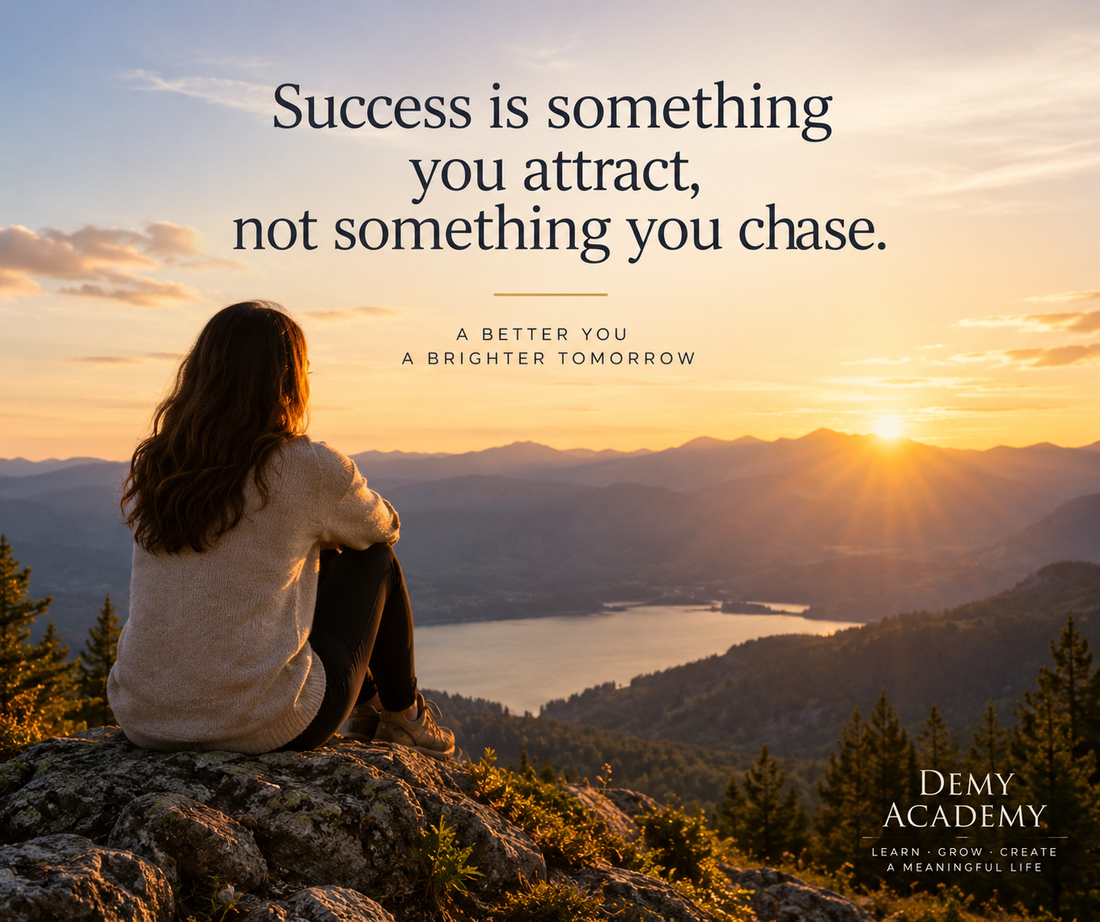 Success Is Something You Attract, Not Something You Chase.